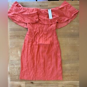 Cupcakes & Cashmere Strapless Coral Dress